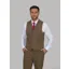 Cavani Albert Brown Tweed Look Waistcoat